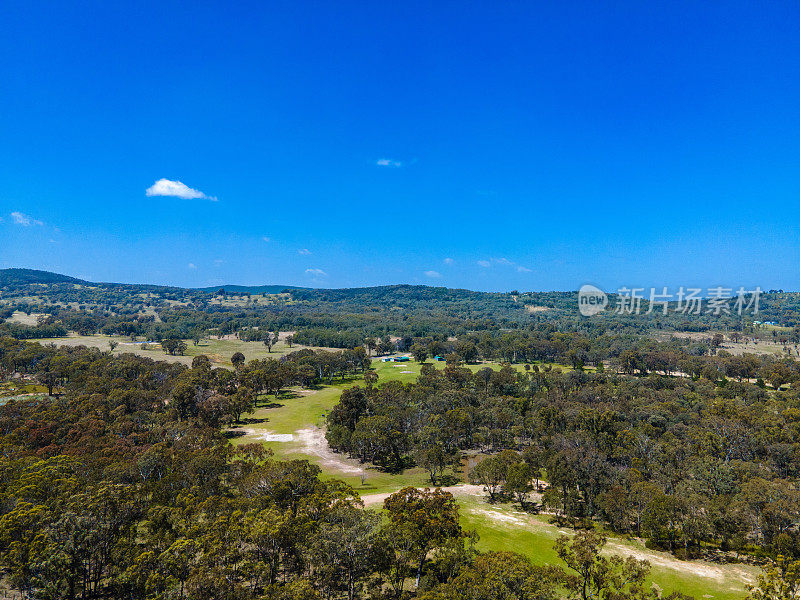 澳大利亚新南威尔士州Emmaville的自然景观鸟瞰图，由DJMI Mavic空中无人机拍摄